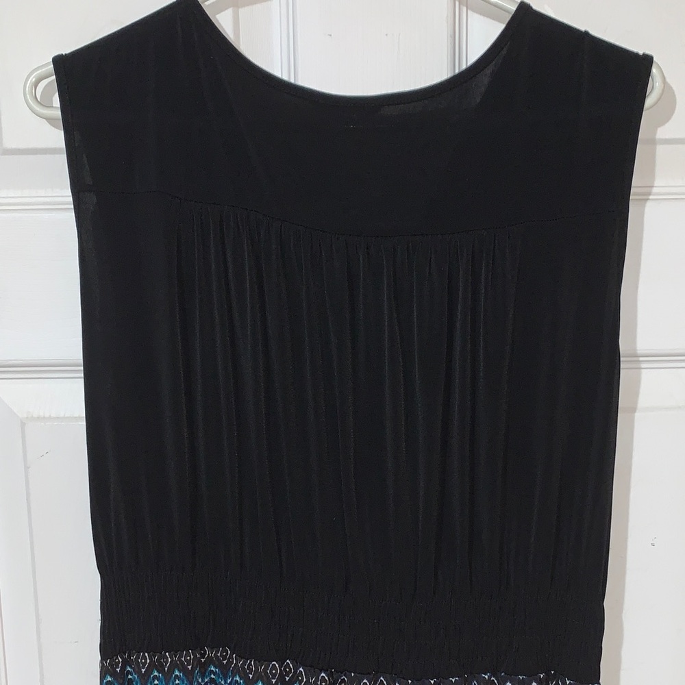 Denver Hayes Black and Blue Maxi Dress - Picture 7 of 8
